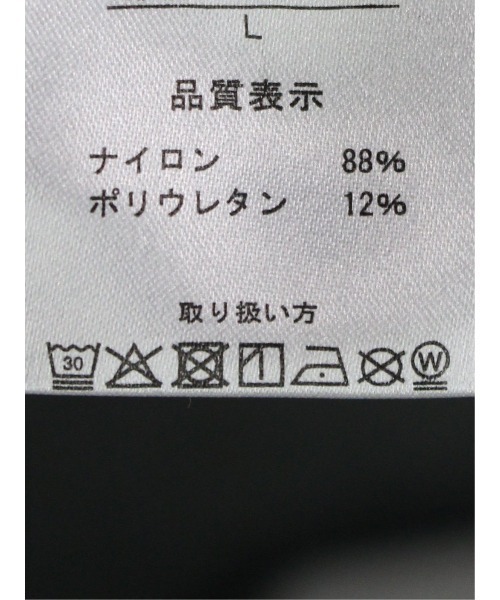 m.f.editorial（エムエフエディトリアル）の「【ストレッチ 防シワ】m.f.エディトリアル メンズ circle motion NPU ポロシャツ(セットアップ可能)（ポロシャツ・メンズ・ベージュ/ブラック・MEDIUM/X-LARGE/LARGE）」の14枚目の写真