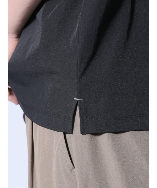 m.f.editorial（エムエフエディトリアル）の「【ストレッチ 防シワ】m.f.エディトリアル メンズ circle motion NPU ポロシャツ(セットアップ可能)（ポロシャツ・メンズ・ベージュ/ブラック・MEDIUM/X-LARGE/LARGE）」の13枚目の写真