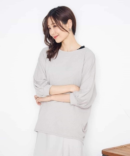 a.v.v(アーヴェヴェ)の「モチーフレースタンクトップ(Tシャツ/カットソー・レディース・ホワイト/ブラック/ベージュ・40/38/42/36/34)」の3枚目の写真