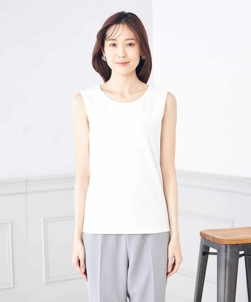 a.v.v(アーヴェヴェ)の「モチーフレースタンクトップ(Tシャツ/カットソー・レディース・ホワイト/ブラック/ベージュ・40/38/42/36/34)」の7枚目の写真