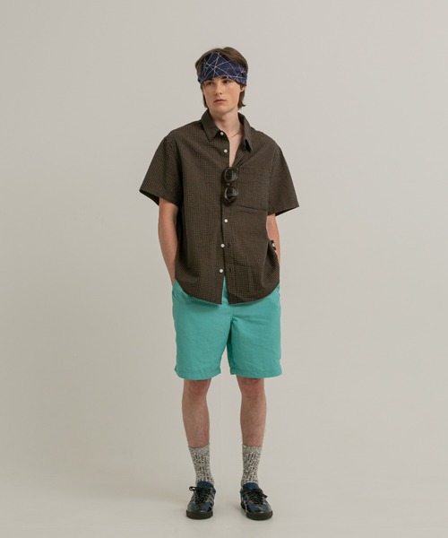 FIRST DOWN（ファーストダウン）の「サッカー ショートスリーブ シャツ（シャツ/ブラウス・メンズ・イエロー/ブラック/レンガ・XL/M/L）」の12枚目の写真