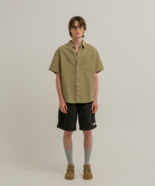 FIRST DOWN（ファーストダウン）の「サッカー ショートスリーブ シャツ（シャツ/ブラウス・メンズ・イエロー/ブラック/レンガ・XL/M/L）」の11枚目の写真