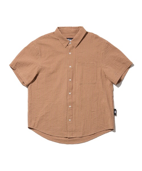 FIRST DOWN（ファーストダウン）の「サッカー ショートスリーブ シャツ（シャツ/ブラウス・メンズ・イエロー/ブラック/レンガ・XL/M/L）」の4枚目の写真