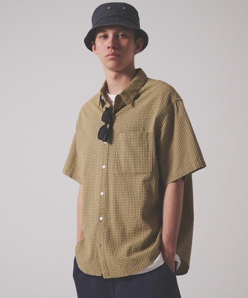 FIRST DOWN（ファーストダウン）の「サッカー ショートスリーブ シャツ（シャツ/ブラウス・メンズ・イエロー/ブラック/レンガ・XL/M/L）」の18枚目の写真