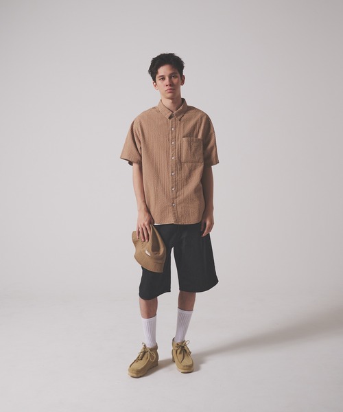 FIRST DOWN（ファーストダウン）の「サッカー ショートスリーブ シャツ（シャツ/ブラウス・メンズ・イエロー/ブラック/レンガ・XL/M/L）」の21枚目の写真