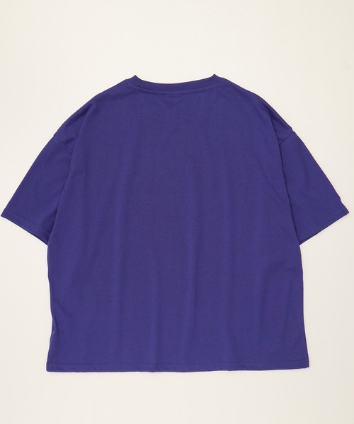 ALWAYS GOOD TIME（オルウェイズグッドタイム）の「【クレヨンしんちゃん】天竺 フロッキープリント WIDEシルエット 半袖Ｔシャツ（Tシャツ/カットソー・レディース・イエロー/杢グレー/グレー/パープル・M/L）」の10枚目の写真