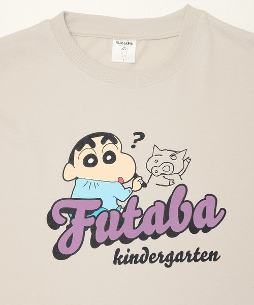 ALWAYS GOOD TIME（オルウェイズグッドタイム）の「【クレヨンしんちゃん】天竺 フロッキープリント WIDEシルエット 半袖Ｔシャツ（Tシャツ/カットソー・レディース・イエロー/杢グレー/グレー/パープル・M/L）」の13枚目の写真