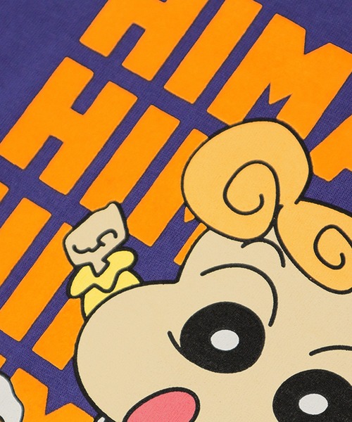 ALWAYS GOOD TIME（オルウェイズグッドタイム）の「【クレヨンしんちゃん】天竺 フロッキープリント WIDEシルエット 半袖Ｔシャツ（Tシャツ/カットソー・レディース・イエロー/杢グレー/グレー/パープル・M/L）」の18枚目の写真