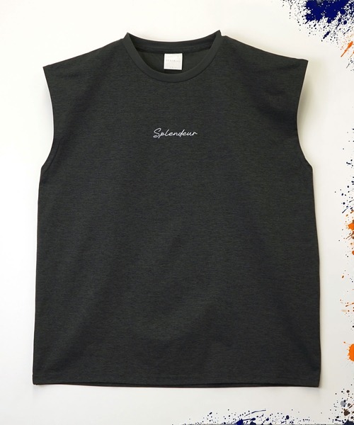 Burner(バーナー)の「【GROOVY STORE】ストレッチワイドノースリーブTシャツ(タンクトップ・メンズ・ホワイト/ライトブラック/スミクロ/ブラック/ブラック系その他2/オフホワイト/ホワイト系その他3/ブラック系その他4/ブラック系その他6/ホワイト系その他2/ブラック系その他3/ブラック系その他5・M/L/LL)」の12枚目の写真