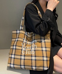 Logo Check Tote Bag