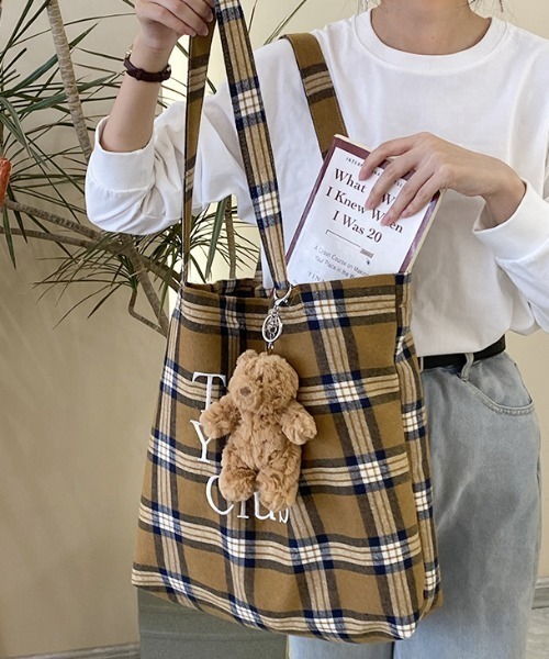 mebole(メボレ)の「Logo Check Tote Bag(トートバッグ・レディース・ピンク/イエロー・FREE)」の19枚目の写真