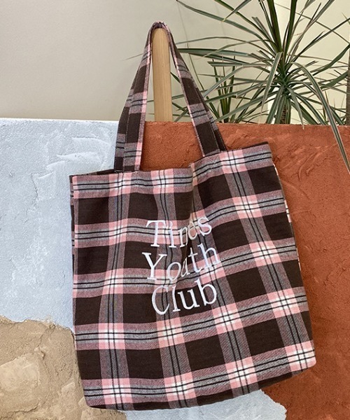 mebole(メボレ)の「Logo Check Tote Bag(トートバッグ・レディース・ピンク/イエロー・FREE)」の16枚目の写真