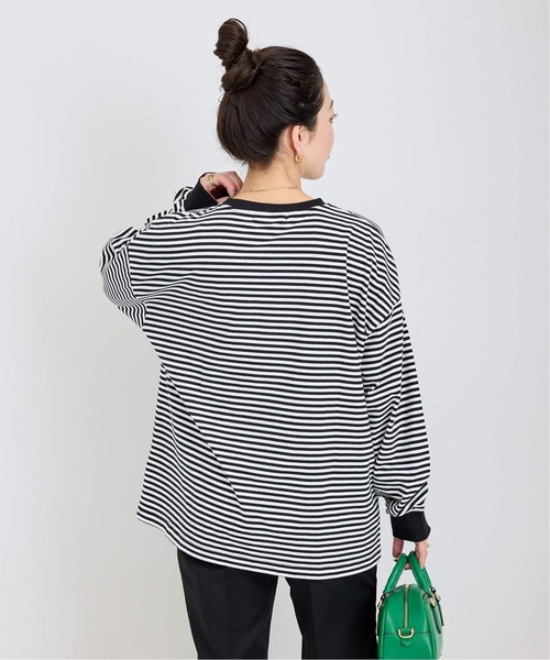 B.C STOCK(ベーセーストック)の「《追加3》【WEB限定】ボーダーロンTEE(Tシャツ/カットソー・レディース・パープル/ブルー・FREE)」の8枚目の写真
