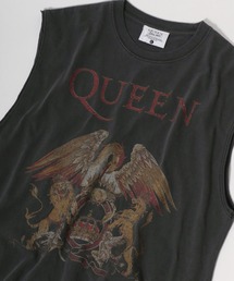 Salong hameu（サロン ハミュー）の「QUEEN（クイーン）クレストロゴプリント ノースリーブTシャツ メンズ レディース ユニセックス（Tシャツ/カットソー・メンズ）」