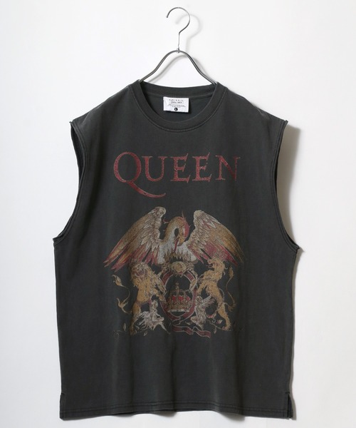 セール】QUEEN（クイーン）クレストロゴプリント ノースリーブT