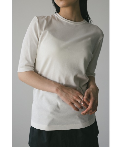 STYLEMIXER(スタイルミキサー)の「コンフォートT(Tシャツ/カットソー・レディース・グレー/ホワイト/ミント・FREE)」の2枚目の写真