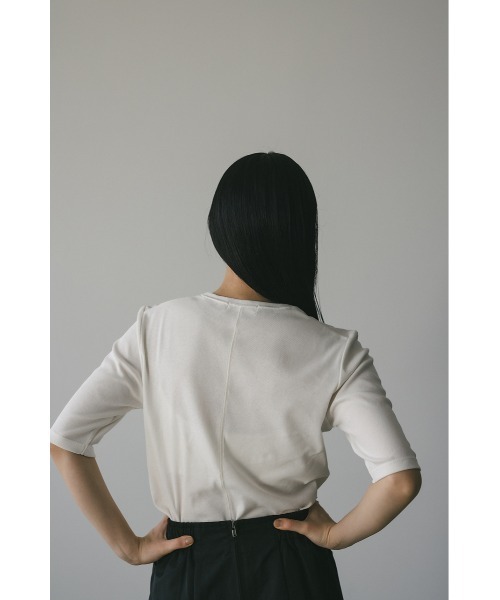 STYLEMIXER(スタイルミキサー)の「コンフォートT(Tシャツ/カットソー・レディース・グレー/ホワイト/ミント・FREE)」の10枚目の写真