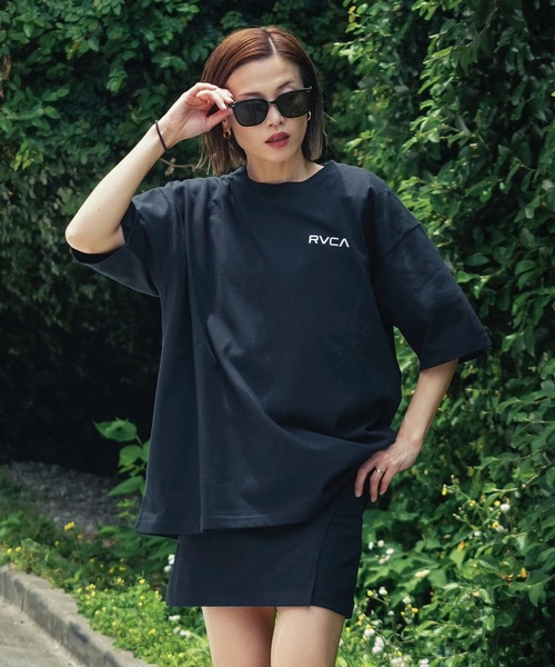 【関税込み】RVCA メンズ OVER SIZED BOX RVCA Ｔシャツ RVCA/ルーカ メンズ Tシャツ 七分袖 ボックスロゴ オーバー