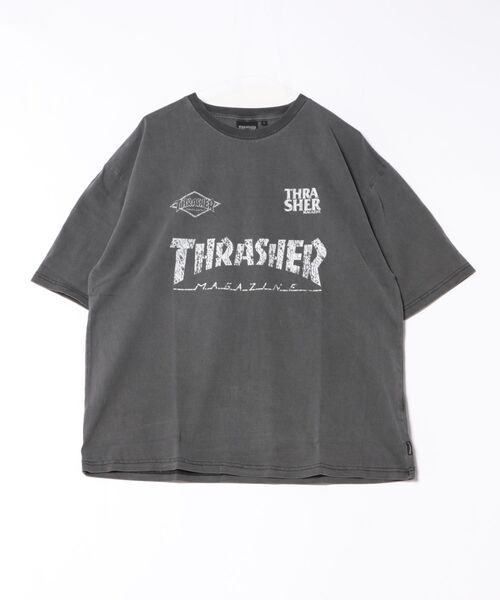 セール】【THRASHER/スラッシャー】 ピグメント加工 マグロゴ プリント