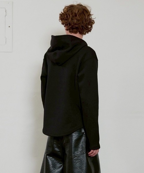 ESC STUDIO(イーエスシースタジオ)の「【ESC STUDIO】eyelet waffle hoodie / 【イーエスシースタジオ】アイレットワッフル長袖パーカー(Tシャツ/カットソー・メンズ・ブラック/カーキ/ブラウン・ONE SIZE)」の8枚目の写真