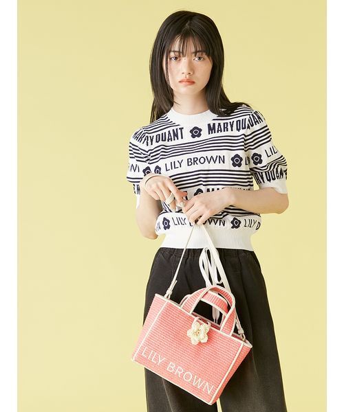 限定カラー】【LILY BROWN×MARY QUANT】ジュートロゴトート