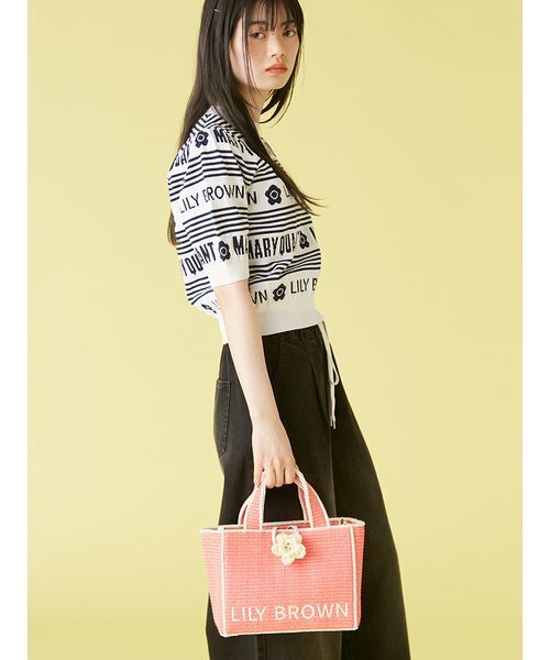 限定カラー】【LILY BROWN×MARY QUANT】ジュートロゴトート