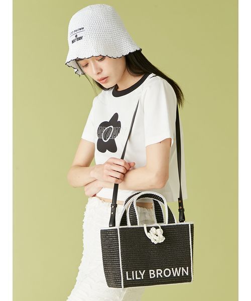 限定カラー】【LILY BROWN×MARY QUANT】ジュートロゴトート