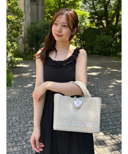 限定カラー】【LILY BROWN×MARY QUANT】ジュートロゴトート