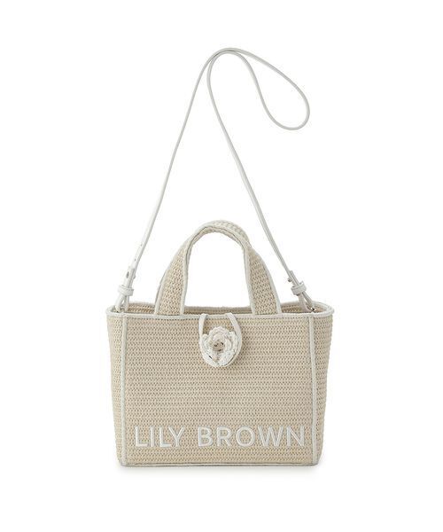 限定カラー】【LILY BROWN×MARY QUANT】ジュートロゴトート