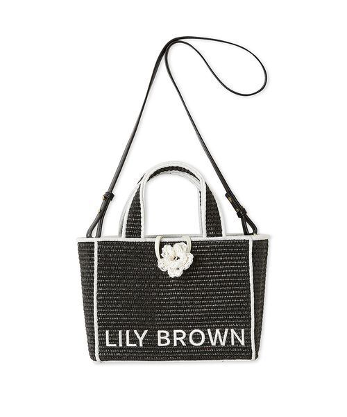 限定カラー】【LILY BROWN×MARY QUANT】ジュートロゴトート