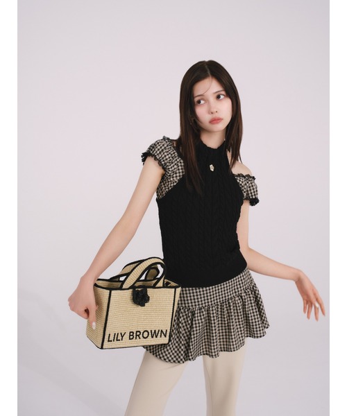 限定カラー】【LILY BROWN×MARY QUANT】ジュートロゴトート