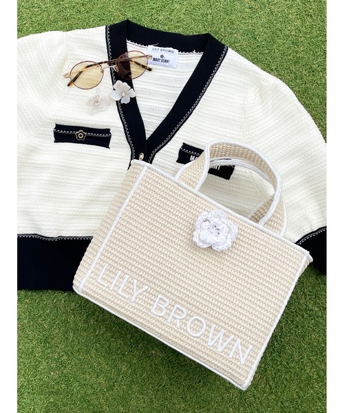 限定カラー】【LILY BROWN×MARY QUANT】ジュートロゴトート