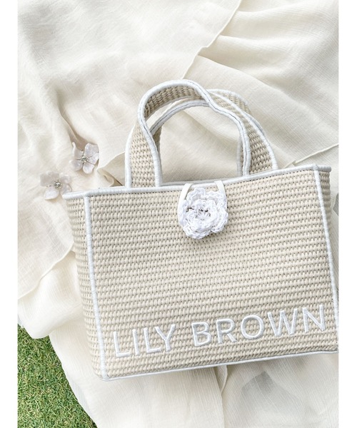 限定カラー】【LILY BROWN×MARY QUANT】ジュートロゴトート