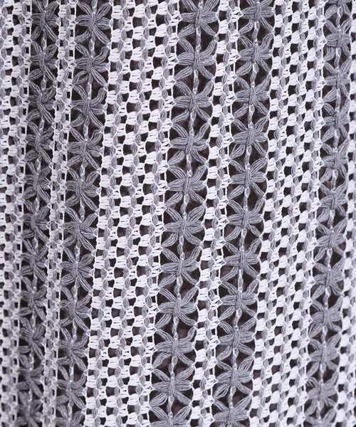 Cutie Blonde（キューティーブロンド）の「【S-LL】羽織るだけでサマ見え バイカラーレースジレ（ベスト・レディース・チャコール/ベージュ系2/ブラック系2・04/03/02/01）」の5枚目の写真