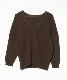 ミューズデドゥーズィエムクラス 黒 長袖 ニットコート MUSE de DEUXIEME CLASSE(ミューズデドゥーズィエムクラス