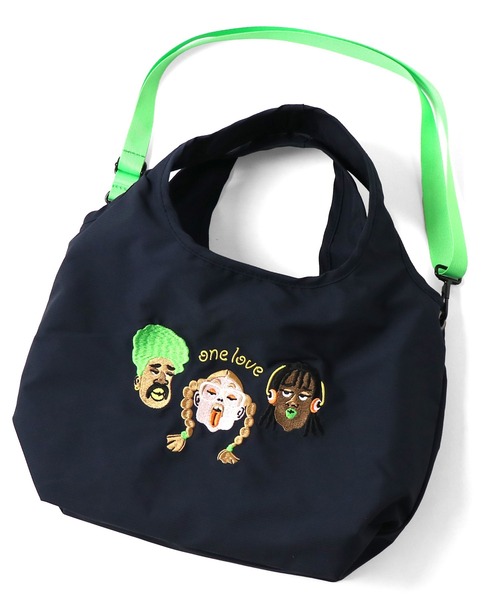 ONE LOVE刺繍ミニショルダー（ショルダーバッグ）｜gym master