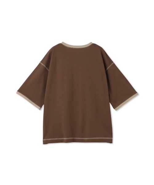 MAYSON GREY / メイソングレイ バイカラーパイピングロゴTシャツ≪手洗い可能≫ セール】バイカラーパイピングロゴTシャツ≪手洗い可能≫（T