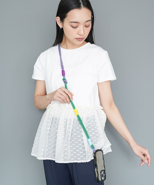 mili an deni(ミリアンデニ)の「カラフルロープストラップ(ウォレットチェーン・レディース・ブルー/グリーン/ピンク/パープル・F)」の7枚目の写真