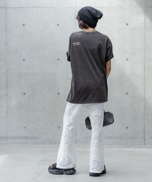 PAGEBOY（ページボーイ）の「エンブロイダリーロゴＴシャツ（Tシャツ/カットソー・レディース・オフホワイト/チャコールグレー/ブルー系その他・LARGE/MEDIUM）」の18枚目の写真