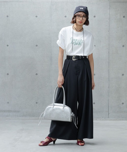 PAGEBOY（ページボーイ）の「エンブロイダリーロゴＴシャツ（Tシャツ/カットソー・レディース・オフホワイト/チャコールグレー/ブルー系その他・LARGE/MEDIUM）」の15枚目の写真