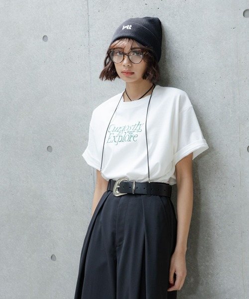 PAGEBOY（ページボーイ）の「エンブロイダリーロゴＴシャツ（Tシャツ/カットソー・レディース・オフホワイト/チャコールグレー/ブルー系その他・LARGE/MEDIUM）」の12枚目の写真