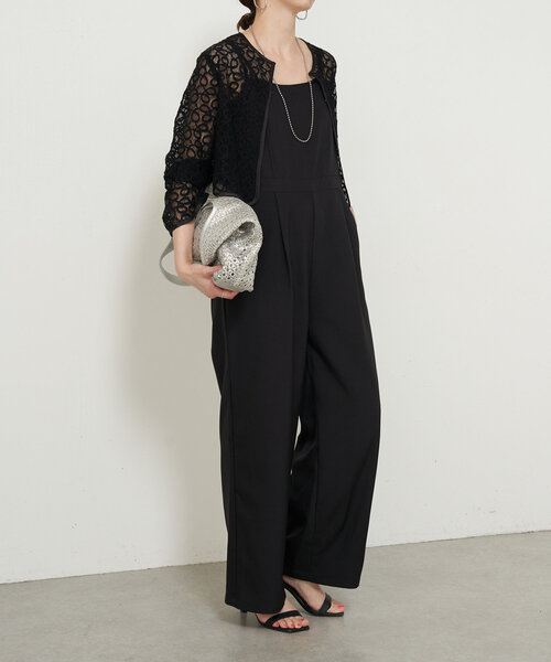 Jena espace merveilleux　ジャガードワンピース Jena espace merveilleux｜【ふわかるワンピ】2WAYリボンシアー