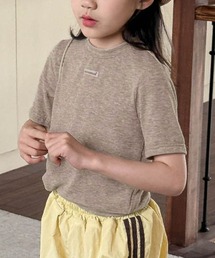 aimoha（アイモハ）の「【aimoha-KIDS-】シンプルロゴ風ベーシックTシャツ (SS)（Tシャツ/カットソー）」