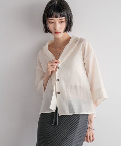 セール】シアーカイキンシャツSS 451978（シャツ/ブラウス）｜LOWRYS