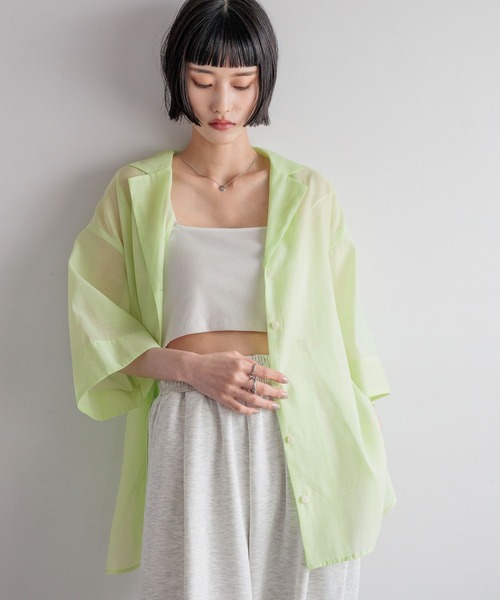 LOWRYS FARM（ローリーズファーム）の「シアーカイキンシャツSS