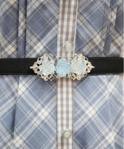 axes femme（アクシーズファム）の「オーロラローズ細ゴムベルト（ベルト・レディース・シルバー/ゴールド・FREE）」の2枚目の写真