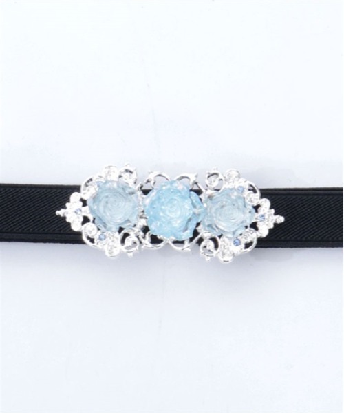 axes femme（アクシーズファム）の「オーロラローズ細ゴムベルト（ベルト・レディース・シルバー/ゴールド・FREE）」の10枚目の写真