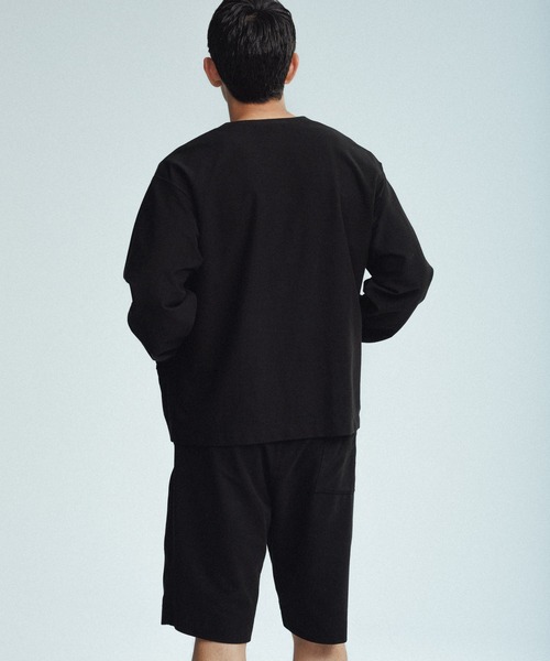 ADAM ET ROPE'（アダムエロペ）の「接触冷感【MINUS】クルーネック カーディガン（カーディガン/ボレロ・メンズ・ブラック/ネイビー/グリーン系その他・L/M）」の7枚目の写真