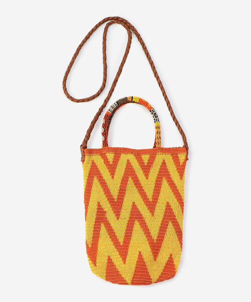 Bshop（ビショップ）の「en shalla | ハンドクロシェ 2WAYハンドバッグ WOMEN（バックパック/リュック・レディース・イエロー系その他/グリーン系その他・ONE）」の3枚目の写真