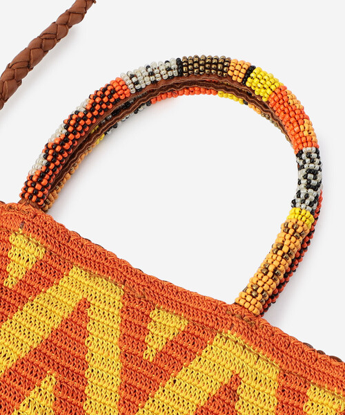 Bshop（ビショップ）の「en shalla | ハンドクロシェ 2WAYハンドバッグ WOMEN（バックパック/リュック・レディース・イエロー系その他/グリーン系その他・ONE）」の6枚目の写真